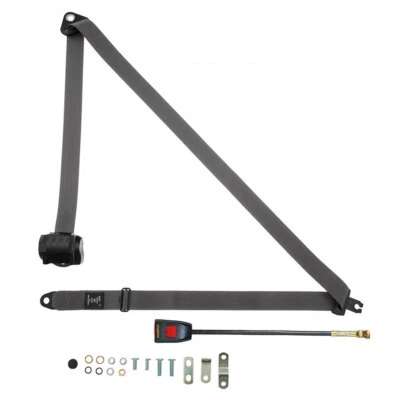 Cinto de segurança dianteiro automático para caminhão Isuzu NPR 1989 cinza - Imagem 1 de 4