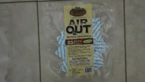 2 paquetes de absorbedores de oxígeno AIR OUT - bolsas de 50 cc, 25 bolsas en cada paquete - Imagen 1 de 2