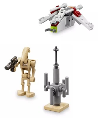 Lego Mini Star Wars Battle Droid, Moisture vaporator, Republic Gunship 75340 - Image 1 of 2