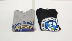 2 BLUE KNIGHTS New York Suicide Run Never Forget Law Enforcement M/C T-Shirts XL - Foto 1 di 10
