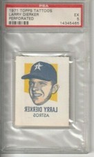 Larry Dierker - 1971 Topps Tattoos - PSA 5 - Houston Astros