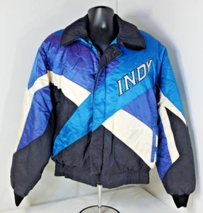 POLARIS Indy Coat Mens Medium Snowmobile Jacket Blue Purple Black - Picture 1 of 13
