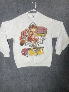 Maglione Vintage 1994 Kansas City Chiefs Super Bowl Caricature XL Joe Montana NFL - Foto 1 di 17