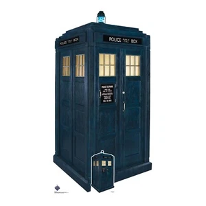 The Tardis Doctor Who Lifesize Cardboard Cutout 60th Anniversary and Free Mini - Picture 1 of 2