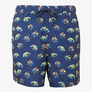 Mantaray Navy Blue Fish Print Recycled Polyester Swim Shorts M L XL XXL - Foto 1 di 3
