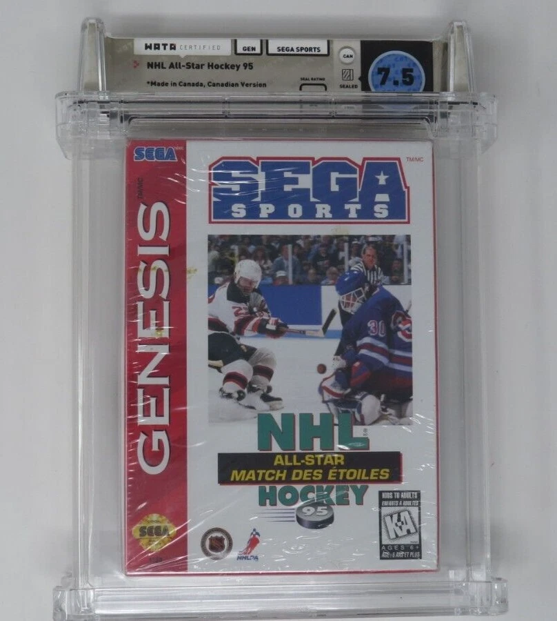 New NHL All Star Hockey '95 Sega Genesis Sealed Video Game Wata Graded 7.5 A - Image 1 of 4