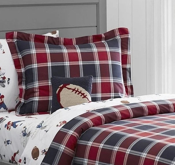 CUBIERTA NÓRDICA Pottery Barn Disney a cuadros + FALSA REGALO NAVIDEÑO ESTRELLA ESPACIO NIÑO ESCUELA - Foto 1 de 4