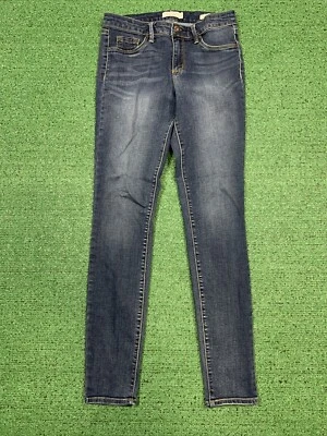 Jeans Jessica Simpson Kiss Me súper ajustados lavado oscuro para mujer talla 28 pulgadas x 28 pulgadas Foto 1 de 4