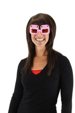 Domo Costume Occhiali Rosa Adulti Taglia Unica