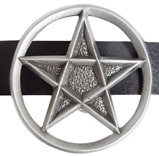 Pentagram Masonic Belt Buckle - Hand Made in Pewter