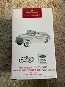 Ford Convertible 1948 iluminación engrasada Hallmark Keepsake 2022 adorno grasa - Imagen 1 de 3