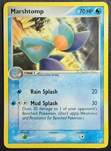 Marshtomp 24/100 Crystal Guardians Rare Pokemon Card - Picture 1 of 2
