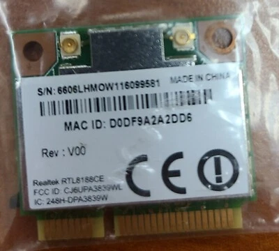 TOSHIBA Satellite L875 L875D-S7111 Laptop Wireless WiFi Card PA3839U-1MPC - Image 1 of 2