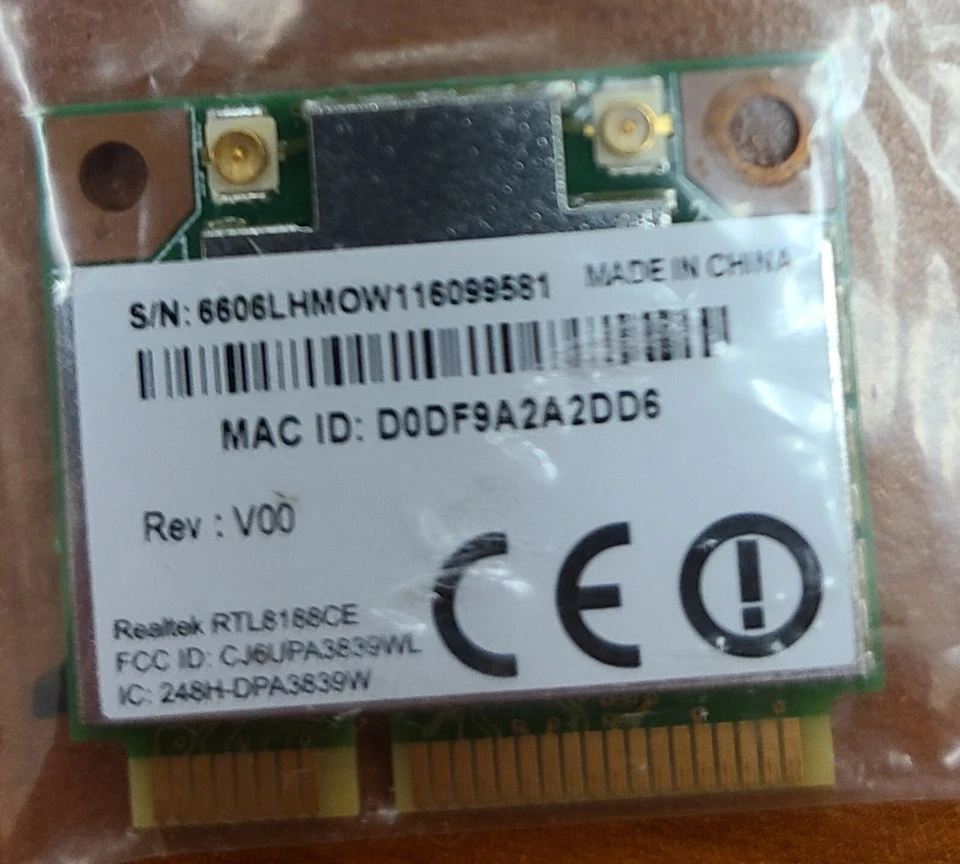 TOSHIBA Satellite L875 L875D-S7111 Laptop Wireless WiFi Card PA3839U-1MPC - Image 1 of 2