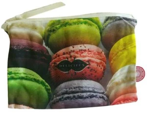 Bonjour Mon Cojín Inodoro Cremallera Maquillaje Bolso de Belleza NUEVO Deliciosos Macarrones - Imagen 1 de 4