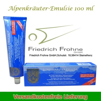 1x Alpenkräuter Emulsie 100ml Frohnes Original Tiroler Latschenkieferöl Balsam
