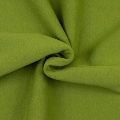 Sweatshirt Stoff uni kiwi (Preis= 0,5 Meter) - Bild 1 von 3