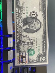 4 Huge error  misaligned  1976 $2 consecutive C  Stamp note Super Top Rare！ - Picture 1 of 6