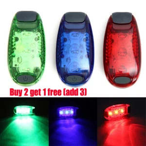 LED Safety Light Night Clip On Waterproof Flashing Running Cycling Bike - Picture 1 of 15