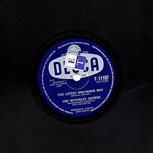 Beverley Sisters Navidad 78 1959 The Little Drummer Boy Reino Unido Decca F 11107 V+ - Imagen 1 de 2
