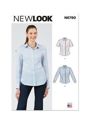 NEW LOOK 6790 MISSES' TOPS BLOUSE Sewing Pattern Sizes 8 - 18 Skill: AVERAGE - Image 1 of 4