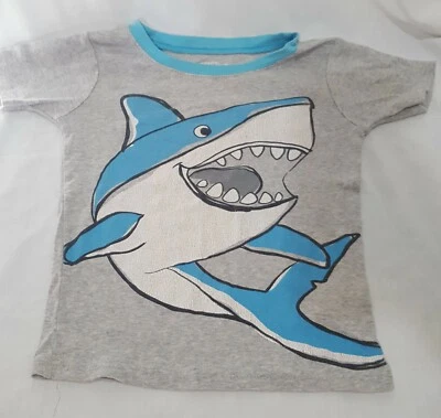 Camisa Top Pijama Tiburón Gris Azul Talla 6 Niños Carters  Foto 1 de 4