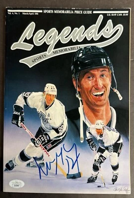 Wayne Gretzky Signed Legends Magazine Hockey JSA CA53987 - Image 1 of 3