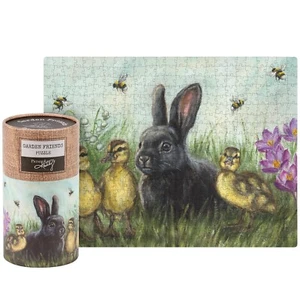 Garden Friends jigsaw puzzle, 500 pc, 18" x 24", Primitives by Kathy NEW - Picture 1 of 3