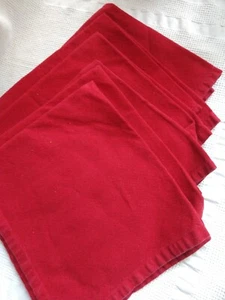 Cranberry Red Napkins Set of 6 Size 18"x30"" EUC - Picture 1 of 2