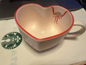 Starbucks Japan Heartshape Mug 2025 Valentines W/ bag - Picture 1 of 7