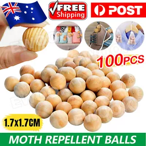 100x Cedar Mothballs Natural Scented Insect Repellent Safe Effective Clothes - Picture 1 of 9