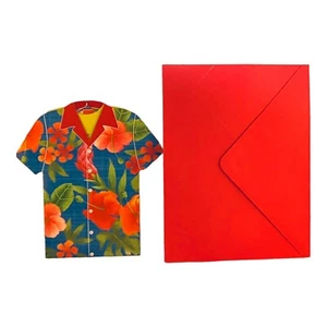 Hawaiian Shirt Party Invitations-8 count - Picture 1 of 3