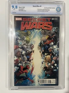 Secret Wars #1 - CBCS 9.8 - Marvel 2015 - 1:100 Jim Cheung Variant Cover NOT CGC - Bild 1 von 3