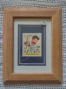 Joe DiMaggio Goudey Baseball Chewing Gum Licensed Reprint Framed with Stand VTG - Picture 1 of 4