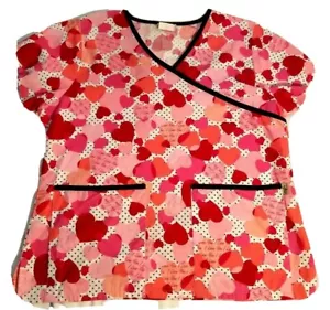 Camicia Scrub San Valentino Media Medica Dentale Infermieristica Scrub Vet Tech Cuore Amore - Foto 1 di 6
