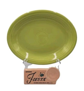Homer Laughlin FIESTA CHARTREUSE (OLDER) 12" Oval Serving Platter EXCELLENT - Picture 1 of 5