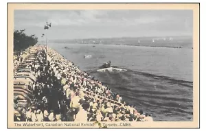 Tarjeta postal - "The Waterfront, Canadian National Exhibition, Toronto - CNE6" - 1940 - Imagen 1 de 2