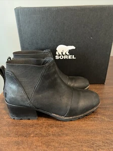 Sorel Cate schwarze Damen-Chelsea-Boots Größe 9,5 - Bild 1 von 12