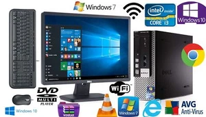 complete Dell Optiplex Computer Intel Core i3 4GB 500GB Desktop PC Wifi Office - Picture 1 of 1