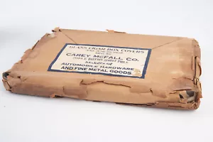 Cubierta de caja de cigarros de vidrio Carey McFall Co. casi como nueva. De colección Tobacciana de lote antiguo - Imagen 1 de 8