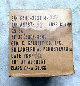 N.O.S. box of 25 radiator hose clamps. - Picture 1 of 1