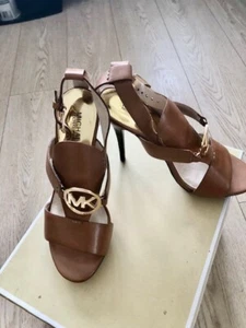 Michael Michael kors tan platform heels sexy sandals size 7 - Picture 1 of 4