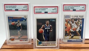 Lot 2019-20 Panini Donruss Zion Williamson #201 PSA 10 GEM MINT Rookie RC +2 - Picture 1 of 7