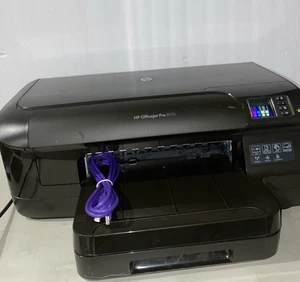 HP Officejet Pro 8100 Color Inkjet Printer With Full INK LOW USE Wi-Fi Duplex - Picture 1 of 2