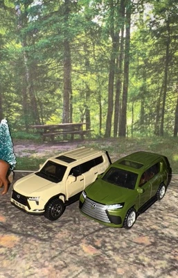 Lote de 2 piezas móviles Matchbox Lexus 24 GX y 22 LX nuevas sueltas recién sacadas del paquete Foto 1 de 4