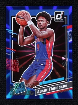 2023-24 Panini Donruss Holo Blue Laser 2/49 Ausar Thompson #228 Rookie RC - Image 1 of 3