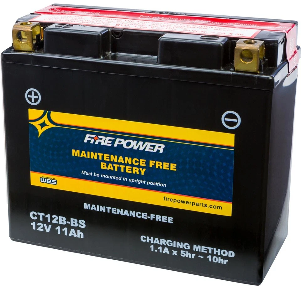 WPS Fire Power CT12B-BS Maintenance Free Battery #CT12B-BS Foto 1 de 1