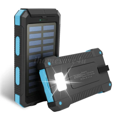 Cargador portátil USB Super 26800 mAh 2025 banco de energía solar para teléfono celular regalo Foto 1 de 4