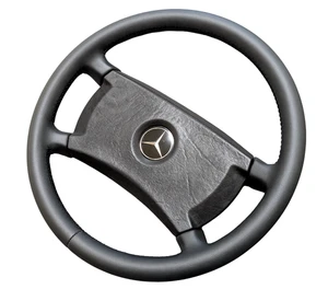 NEW LEATHER Steering Wheel for Mercedes W126 W124 W201 123 190 S R107 SL 400 MM - Picture 1 of 16