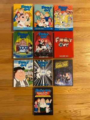 Family Guy Season 1 2 3 4 5 6 8 12 DVD Box Set & Dark Side Movie Stewie Griffin - Image 1 of 4
